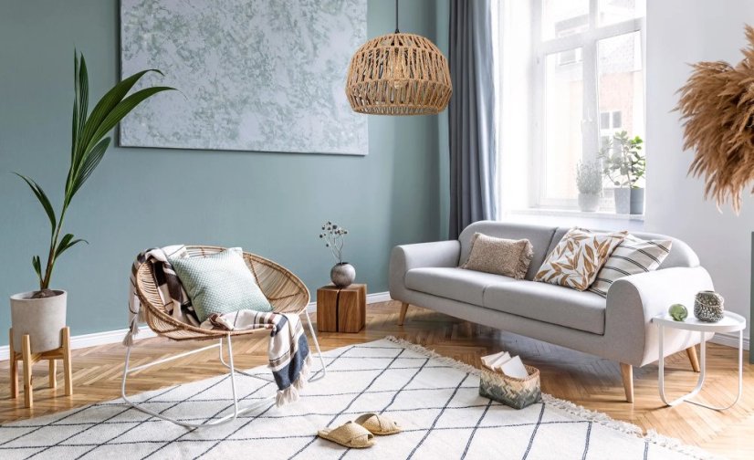 Závesné svietidlo z jutového lana