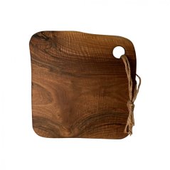 Atypická drevená doska na krájanie 37 cm x 38 cm 