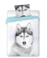 Lenjerie de pat cu un husky siberian