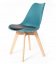 Elegantní židle tyrkysové barvy