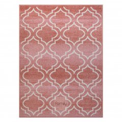 Оригинален килим в скандинавски стил антично розово