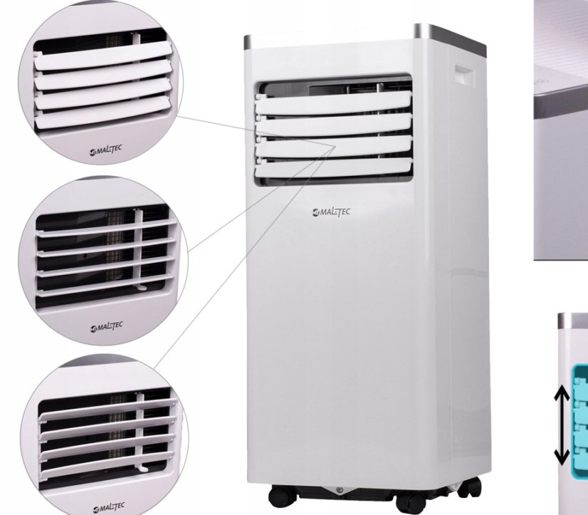 Výkonná přenosná klimatizace Maltec s výkonem 2,6kW