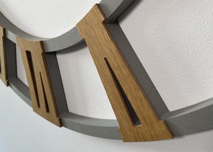 Unico orologio da parete in stile industriale 80 cm