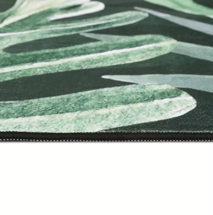 Moderner Teppich FLANNEL mit Monstera-Motiv