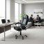 Ergonomická kožená kancelárska stolička s dvojitou výplňou