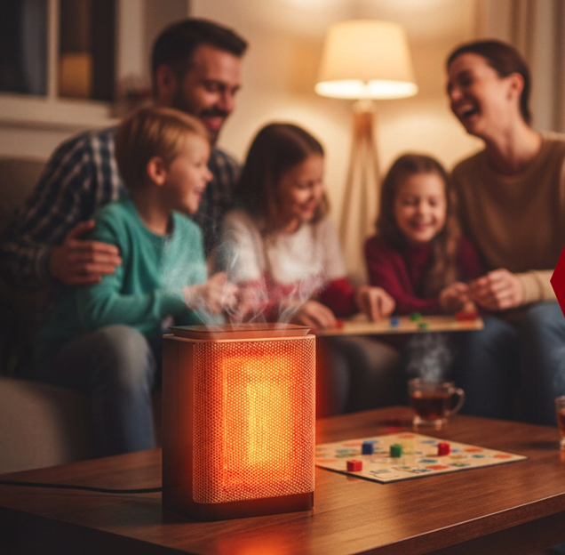 Kerámia elektromos fűtőtest LUMNI PTC 1500W oszcillációval és termosztáttal