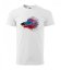 Gyönyörű póló akvaristáknak harcos halak nyomtatásával - Szín: Fehér, Méret: XL
