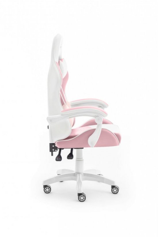 Gaming stolica Rainbow u roza i bijeloj boji