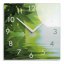 Декоративен стъклен часовник 30 см с мотив на природа