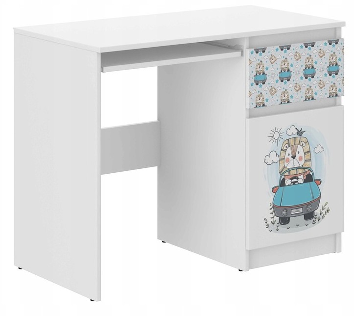 Scrivania per bambini con un grazioso leone 77x50x96 cm