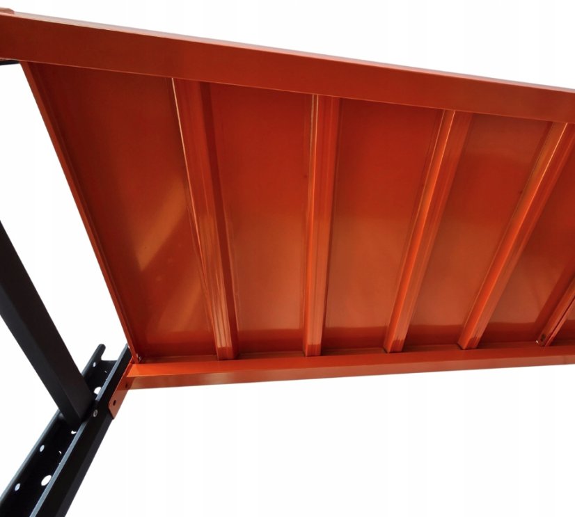 Kovový regál do skladu, garáže a dílny - nosnost 1 000 kg, 4 police