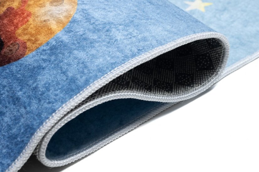 Kinderteppich mit dem Motiv von Astronauten und Planeten 