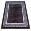 Elegantný čierny koberec s ornamentálnym lemom - Rozmer koberca: Šírka: 60 cm | Dĺžka: 100 cm