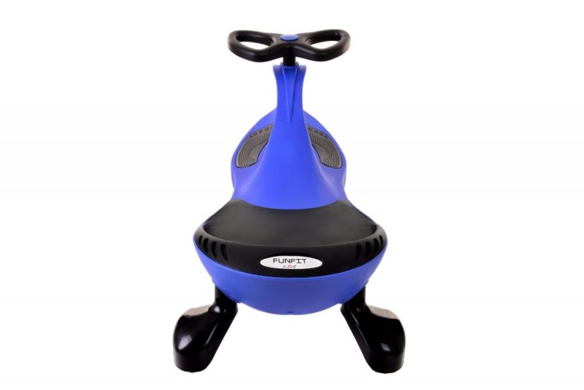 Kék színű gravitációs futóbicikli