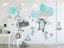 Einzigartiger Kinder-Wandsticker Tanzende Tiere 60 x 120 cm