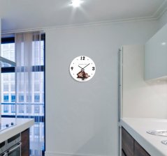 Orologio da parete da cucina con motivo cioccolato