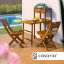 Set da giardino 3 pezzi CASARIA® in legno di acacia - tavolo pieghevole + 2 sedie