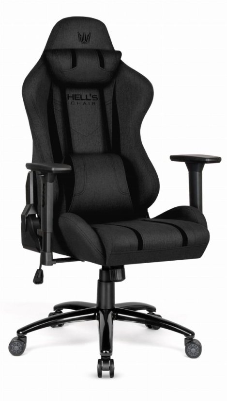 Ergonomski igralni stol HC-1013 - črna prevleka iz visokokakovostne tkanine