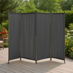 Garten 4-Panel-Faltwand gegen Wind und Sonne - 167 x 216 cm