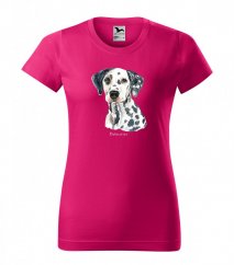Moderna ženska majica kratkih rukava za ljubitelje pasmine dalmatinski pas