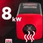 Diesel-Luftheizung 8 kW mit LCD-Panel - Typ Webasto