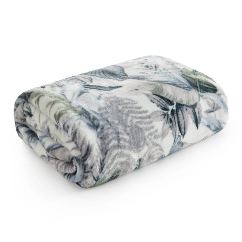 Luxusná akrylová deka s motívom tropických kvetov