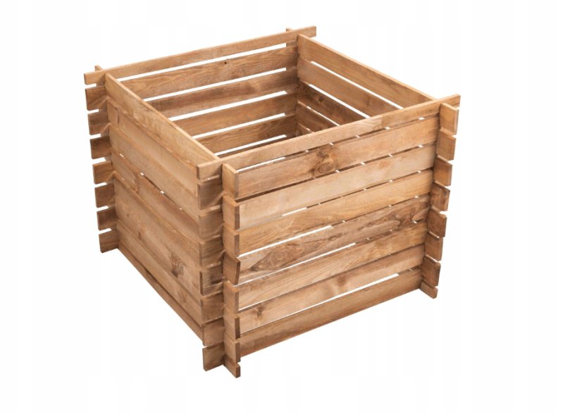 Compostiera in legno da giardino 640L