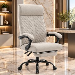 Scaun de birou ergonomic HC-1030, cu șezut cu arc și o capacitate de încărcare de 120 kg – bej