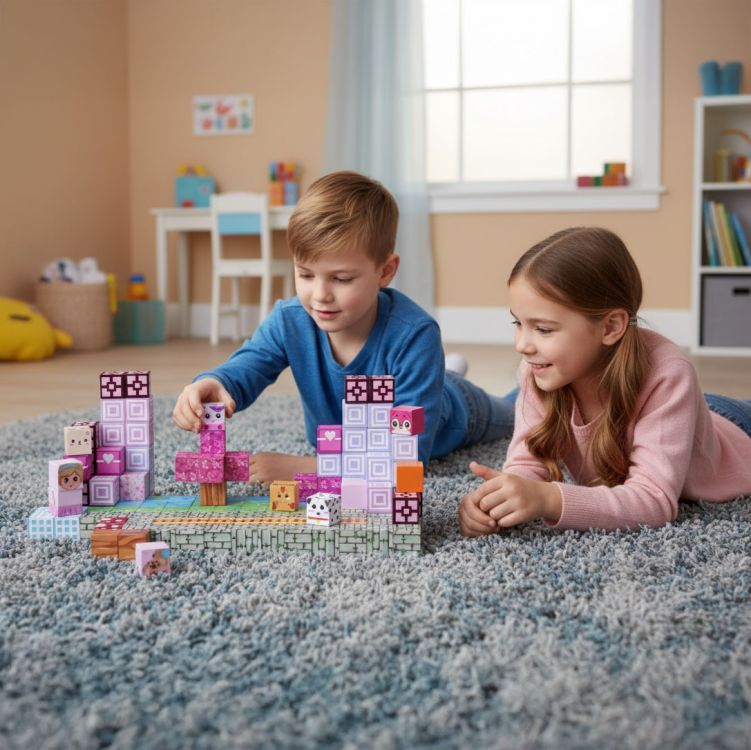 Magnetische Würfel - 140-teiliges Set aus magnetischen Würfeln