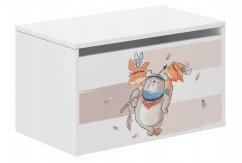 Aufbewahrungsbox für Kinder mit Tiermotiv 40x40x69 cm
