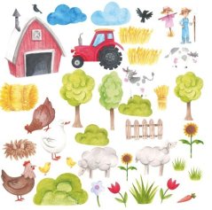 Gyerek falmatrica Farm