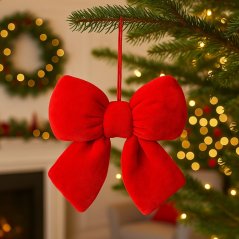 Karácsonyi dekorációs masni - elegáns dekoráció különböző méretekben