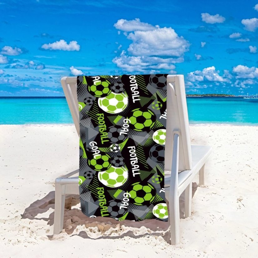 Detská plážová osuška pre malých futbalistov