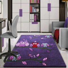Dětský koberec fialové barvy