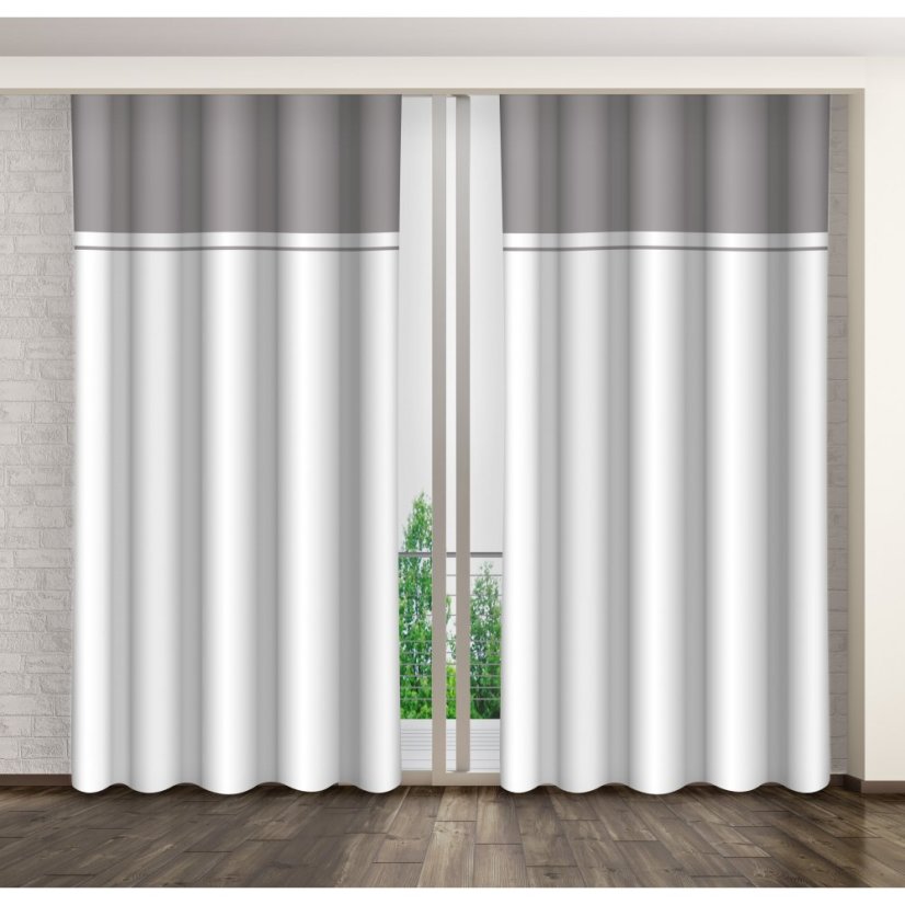 Dekoratív kész függöny csípős akasztással