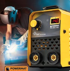 Invertor compact pentru sudură MMA 140A cu afișaj LCD