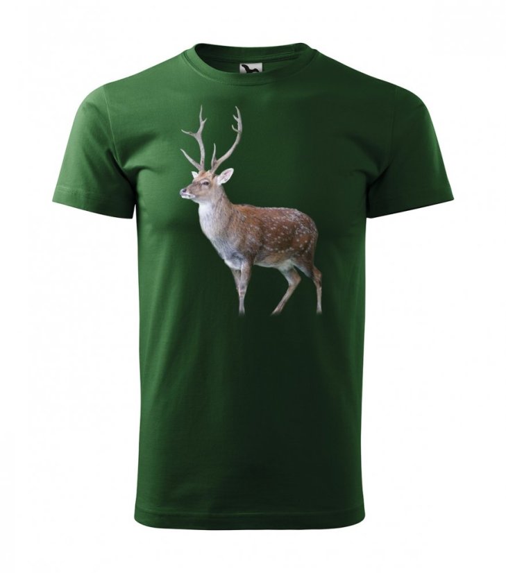 Férfi pamut póló nyomtatással szenvedélyes vadász számára