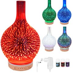 Ultrahangos párásító és aroma diffúzor LED világítással