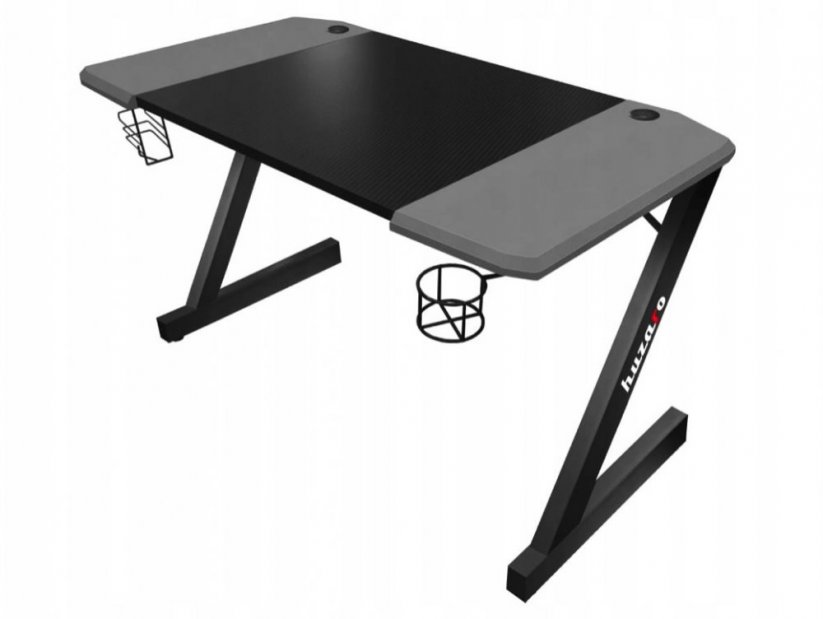 Stabilna črno-siva igralna miza za študentsko sobo