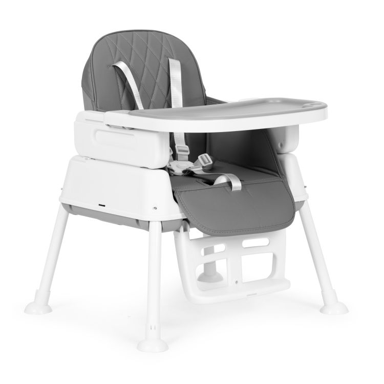 Dětská židlička na krmení 3v1 skládací ECOTOYS GRAY