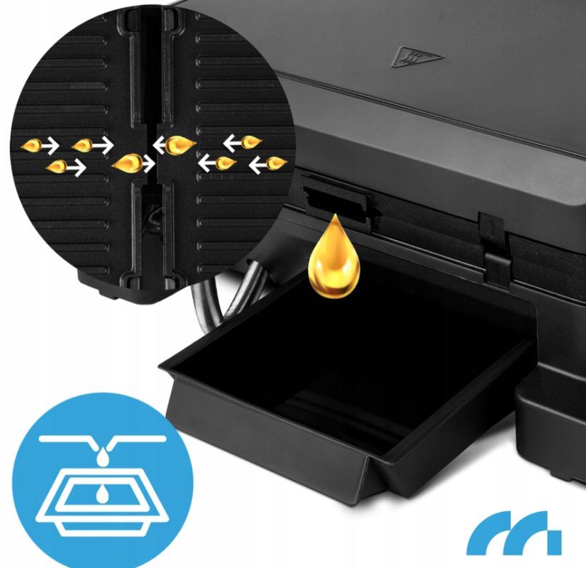 Elektrický kontaktní gril SM5000W-PRO s LED displejem - 2500 W