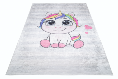 Covor pentru copii cu un motiv adorabil de unicorn