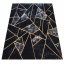 Čierny koberec so zaujímavými detailmi - Rozmer koberca: Šírka: 80 cm | Dĺžka: 150 cm