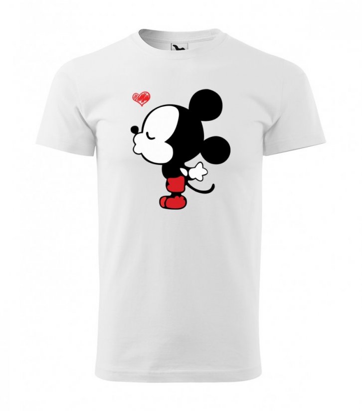 Valentýnské tričko v bílé barvě pro muže - Velikost: XXL