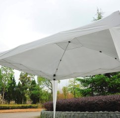 Faltbarer Gartenpavillon 3 x 3 m weiß
