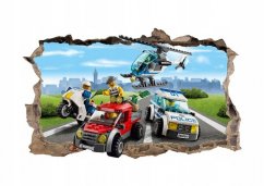 Autocolant de perete unic LEGO cu efect 3D 47 x 77 cm