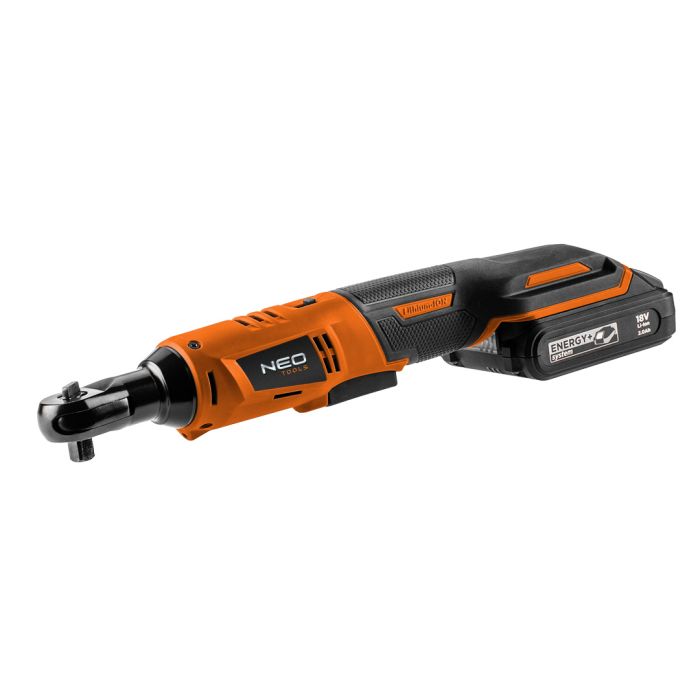 Akku-Ratsche Energy+ 18V, Li-lon, 3/8 Zoll, ohne Akku, 1/2 Zoll Adapter 04-603 NEO