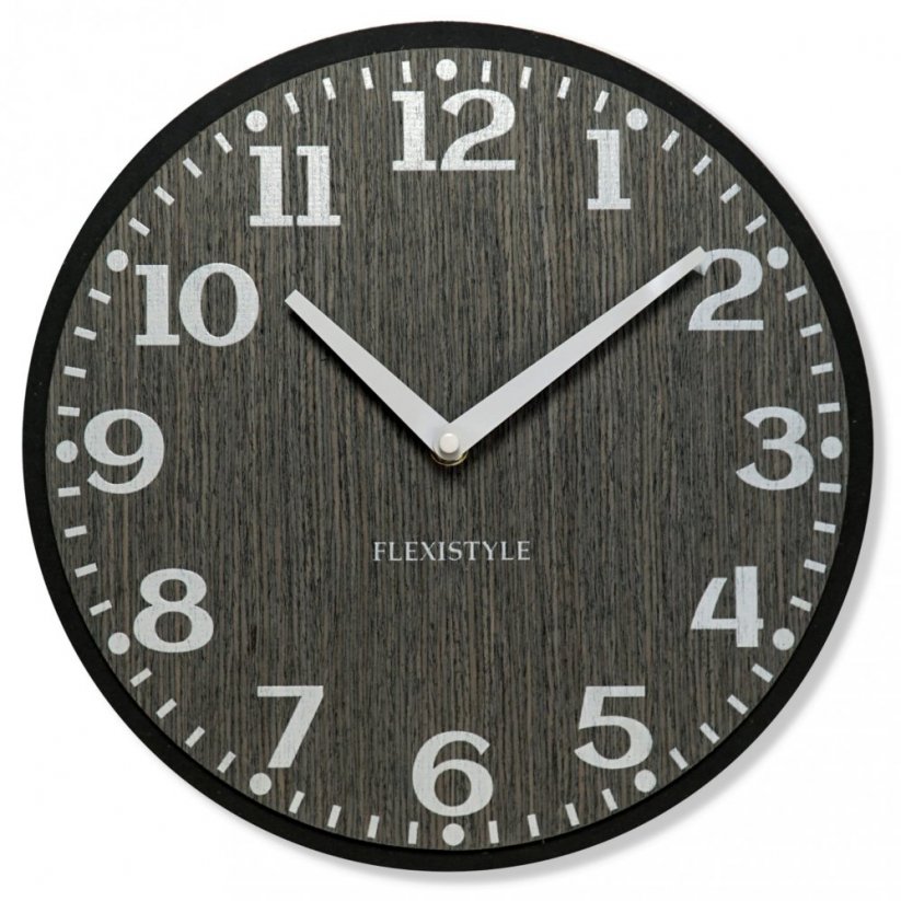Stenska ura v sivi barvi