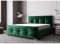 Luxus kárpitozott ágy glamour stílusban, zöld 180 x 200 cm