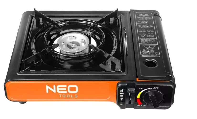 Přenosný plynový vařič s kufříkem – NEO TOOLS 20-050, 2,1 kW